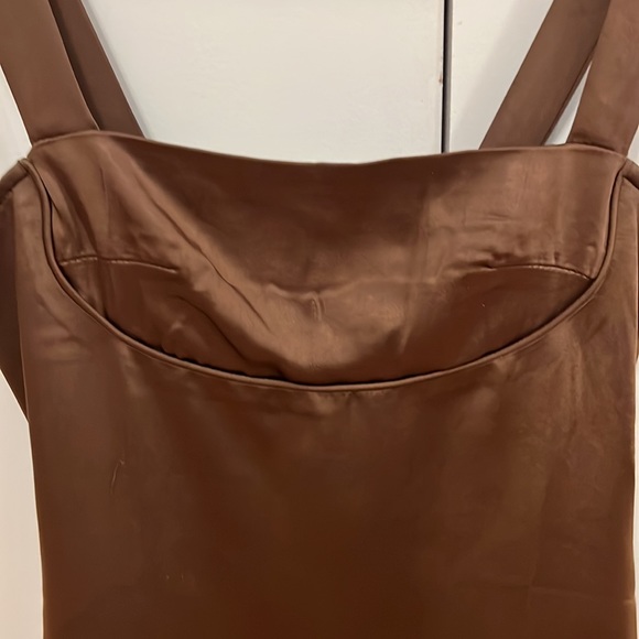 Silk brown Pac-sun mini dress. Size XS! - Picture 2 of 3
